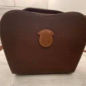 Vintage Courser Equestrian Shoulder Bag. Brown/tan leather, EUC